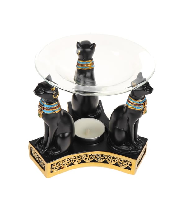 Antik Mısır Kedi Bastet Figür Buhurdanlık
