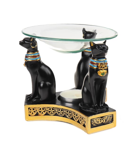 Antik Mısır Kedi Bastet Figür Buhurdanlık