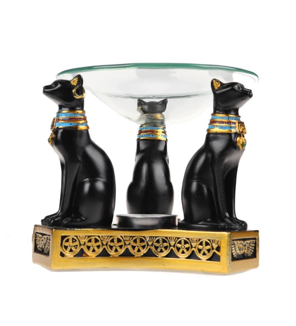 Antik Mısır Kedi Bastet Figür Buhurdanlık